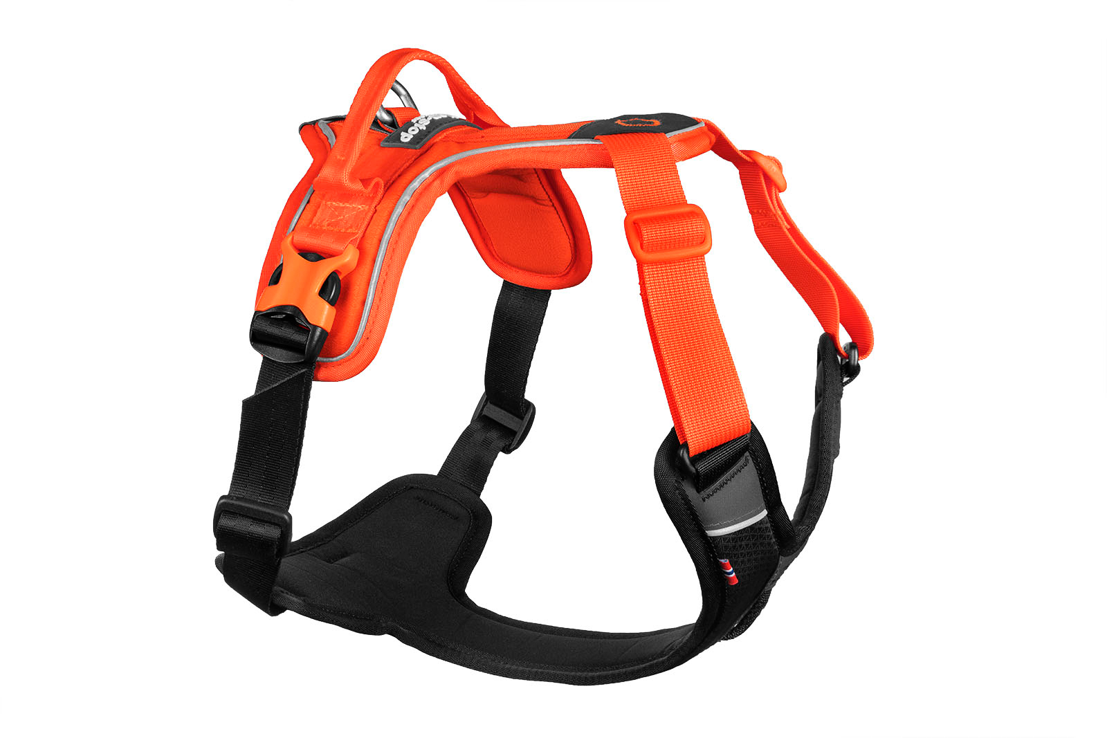 Ramble harness - black/orange
