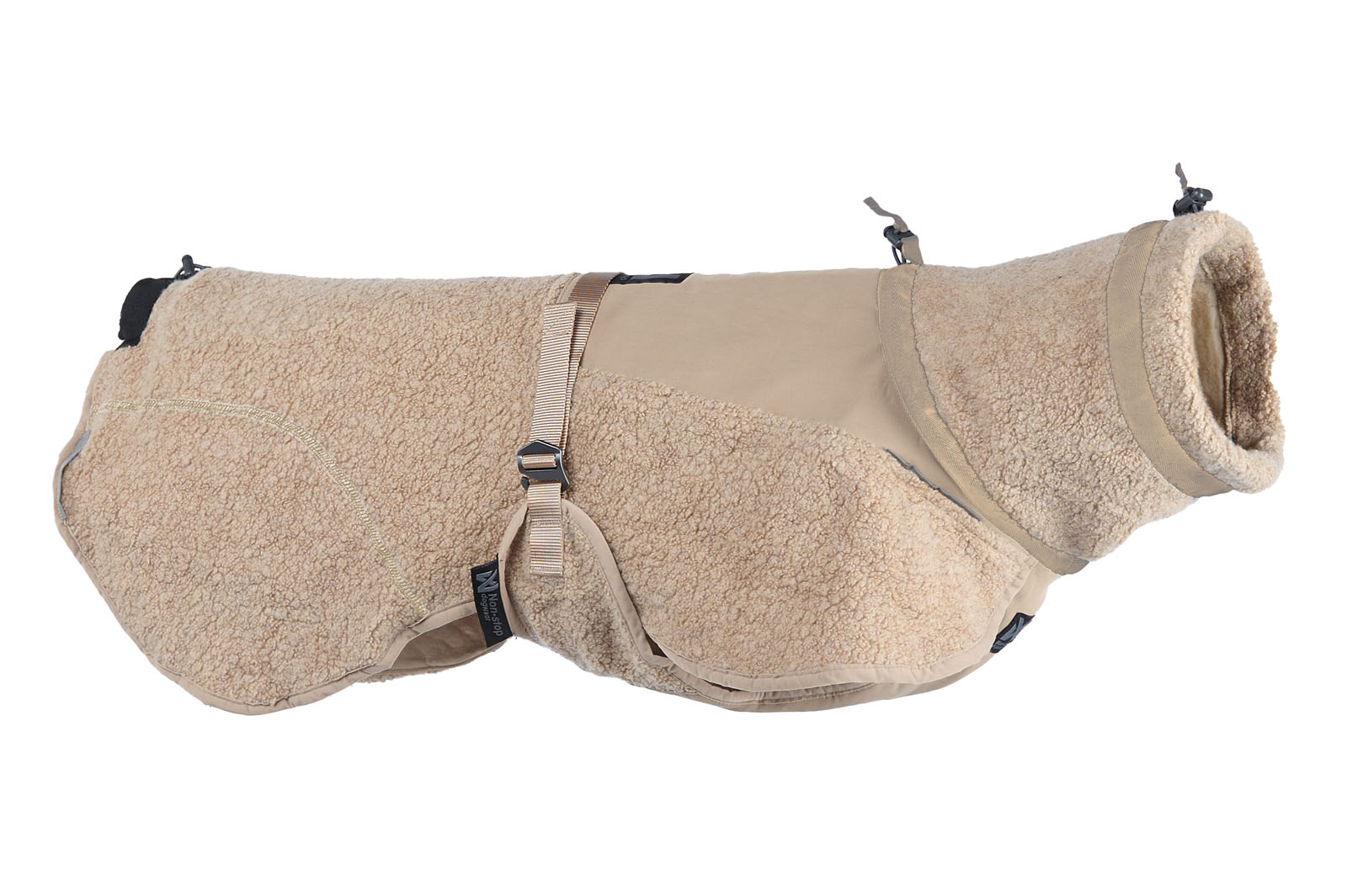 Wool dog jacket - sand