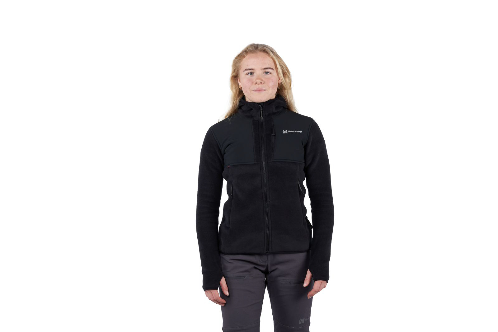 Hoodie FZ W - black