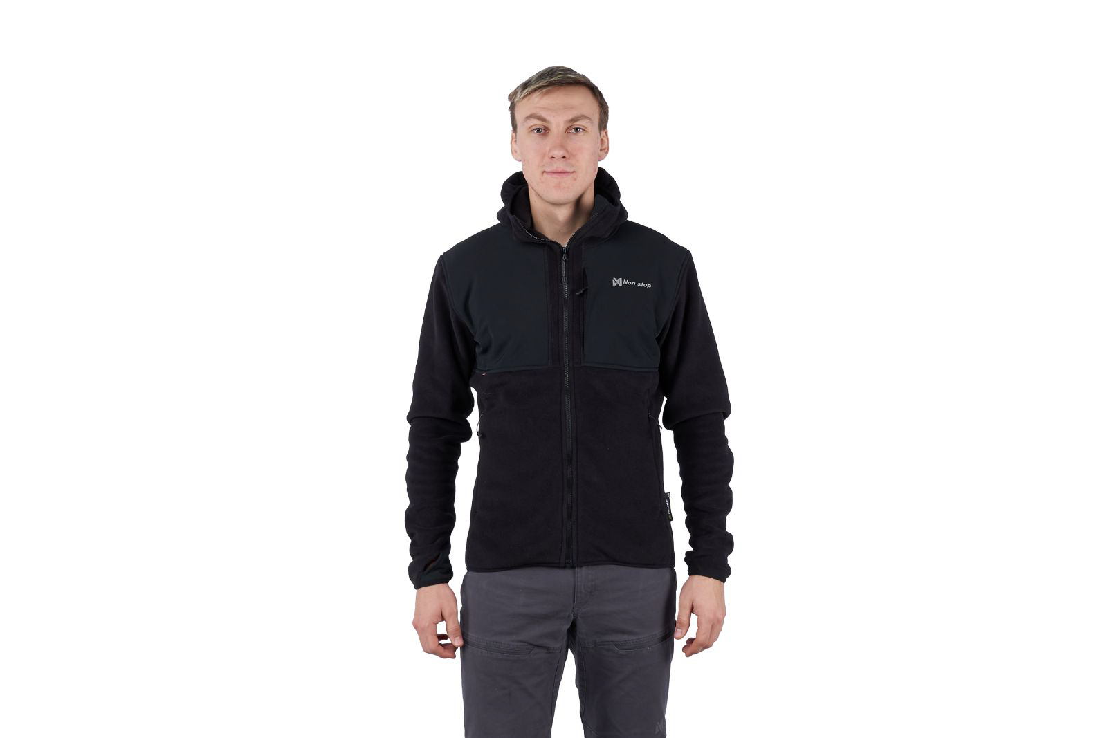 Hoodie FZ M - black