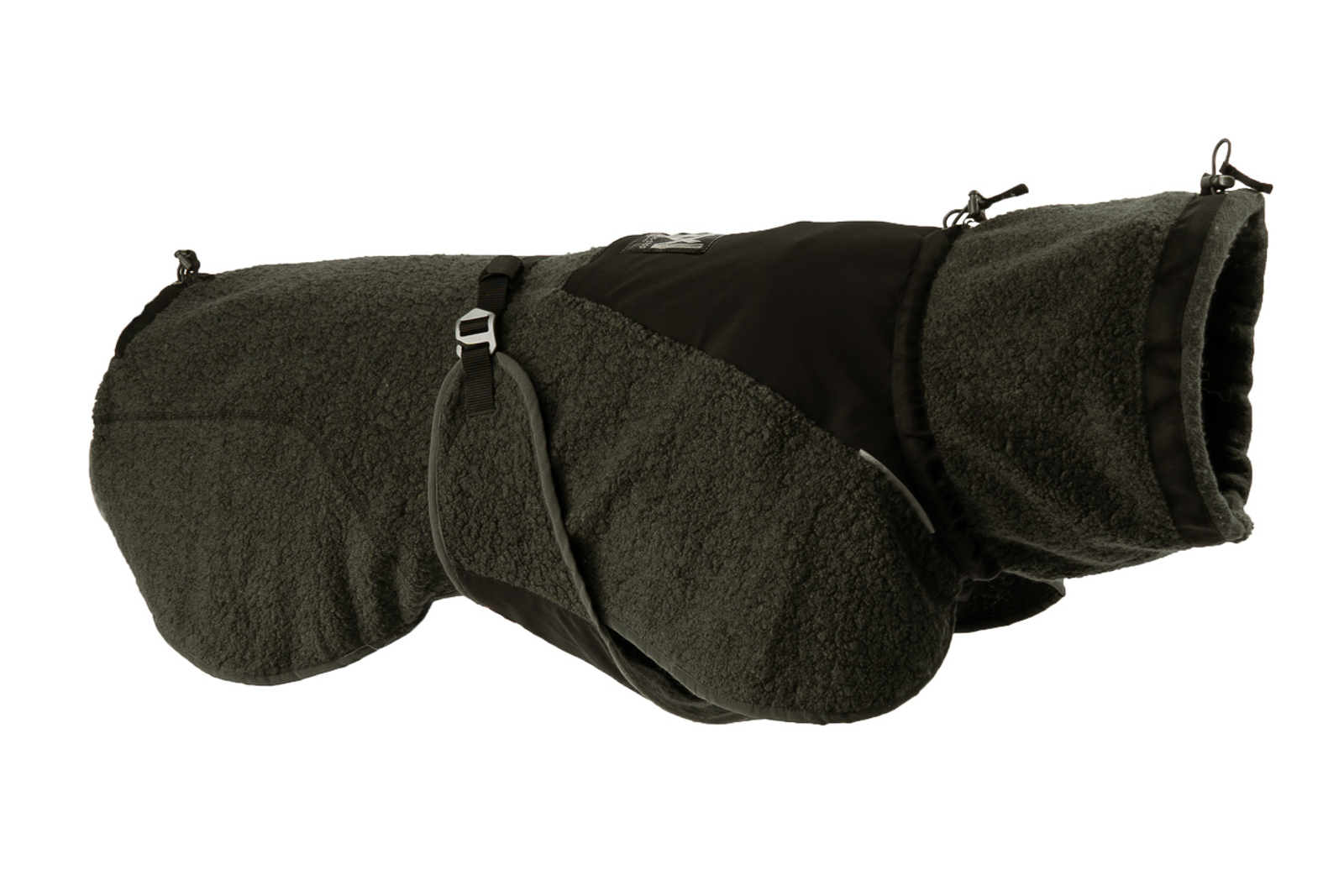 Wool dog jacket - dark teal