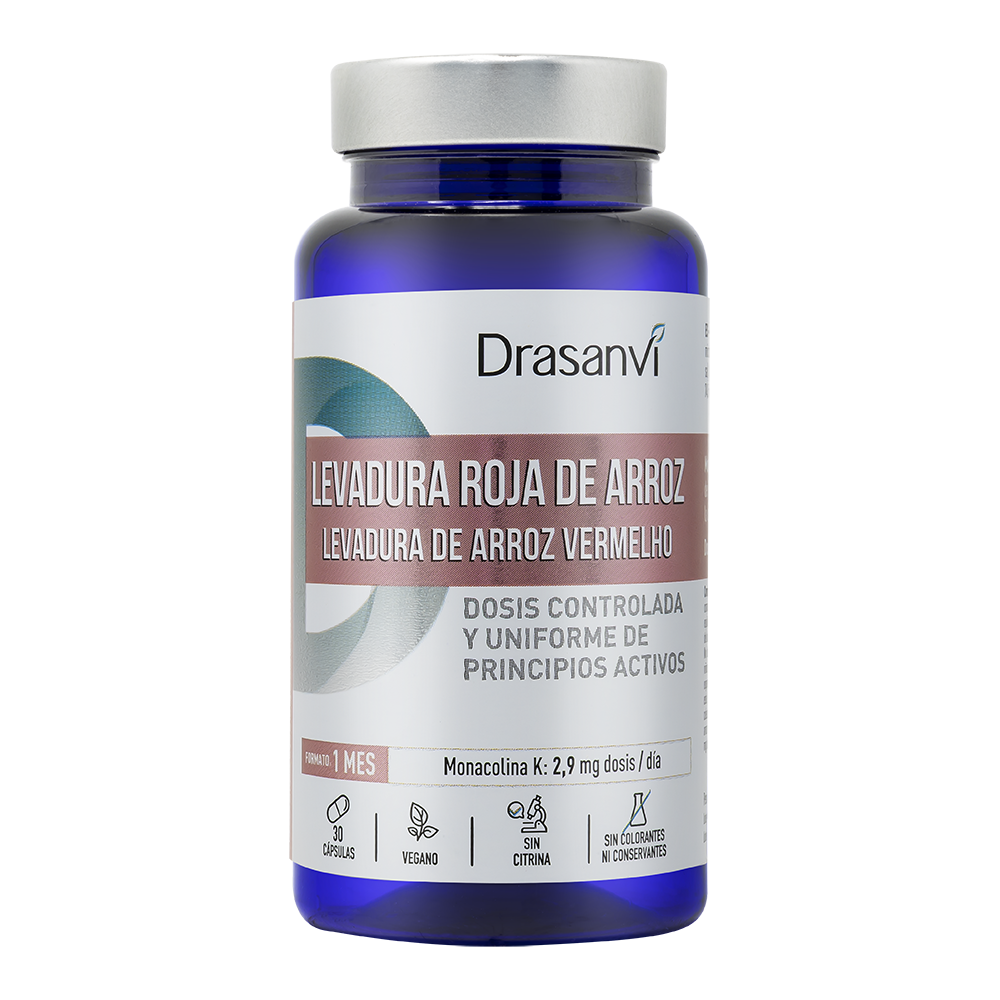 DRASANVI LEVADURA ROJA ARROZ 30 CAPSULAS BOTE NUTRABASICOS