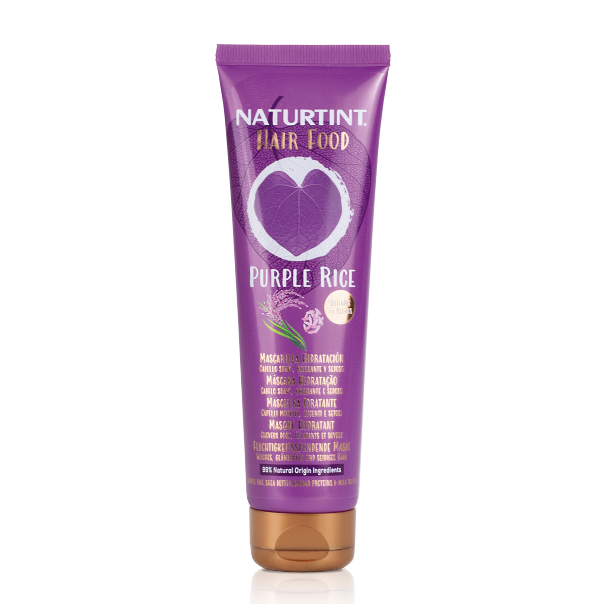 Hair food mascarilla purple rice 150 ml, Naturtint