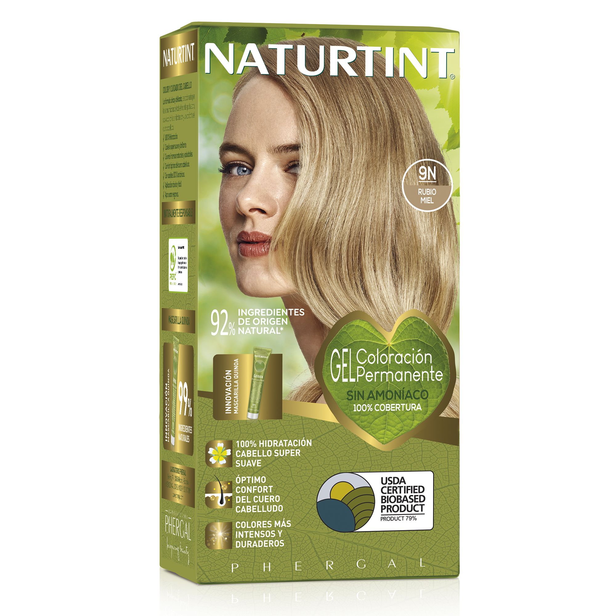 Biobased 9N rubio miel, Naturtint