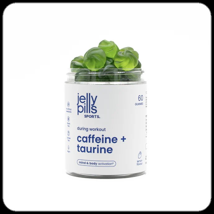 Koffein + Taurin Zitrone 60 Gummies, Jelly Pills