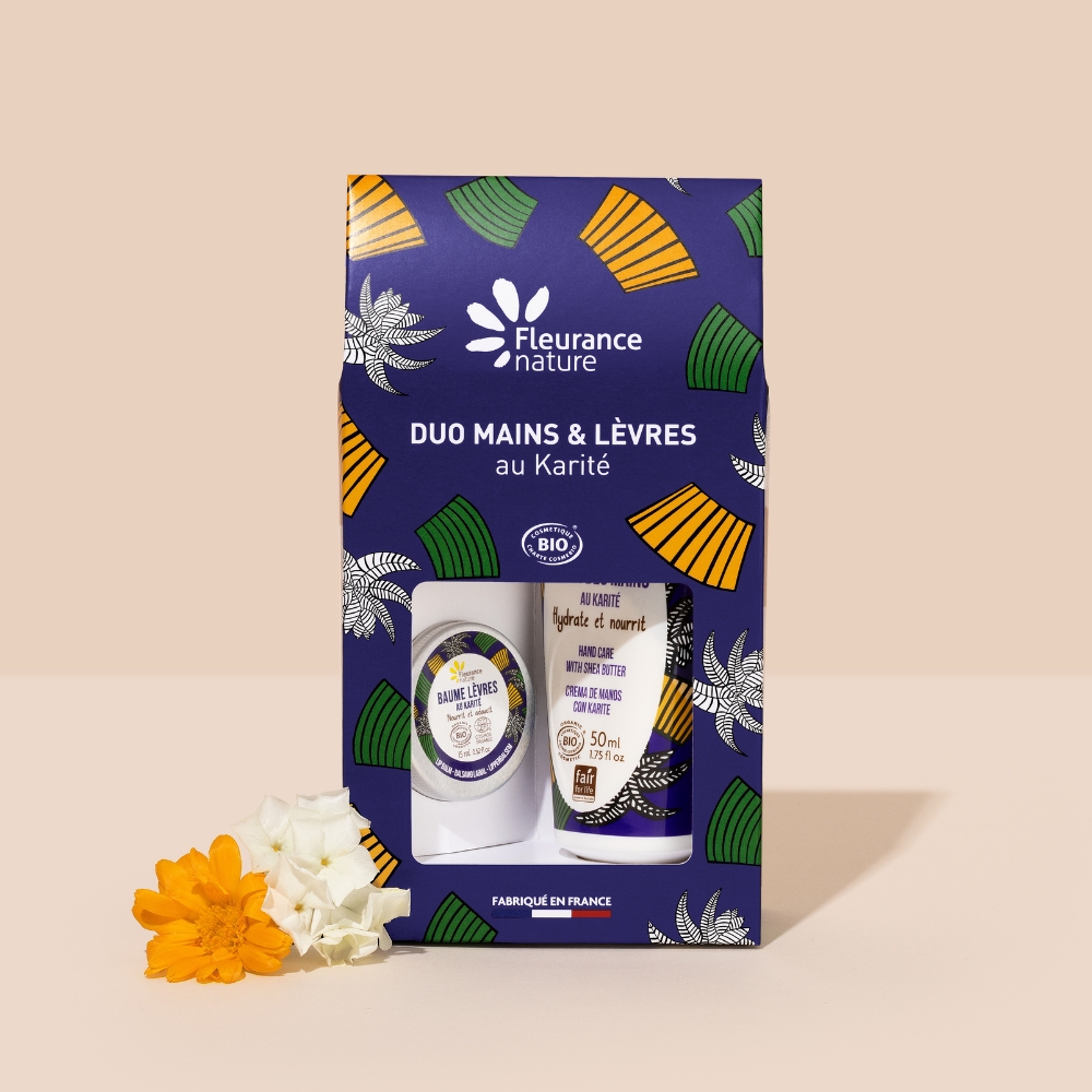DUO BALSAMO LABIAL CREMA MANOS KARITE FLEURANCE NATURE