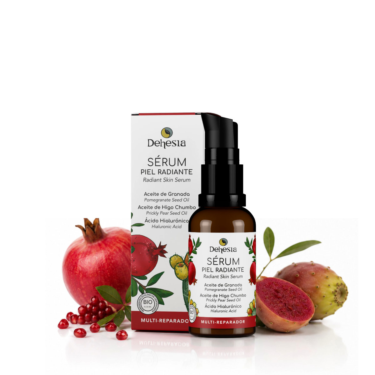 Siero viso pelle radiosa multiriparatore BIO 30 ml, Dehesia