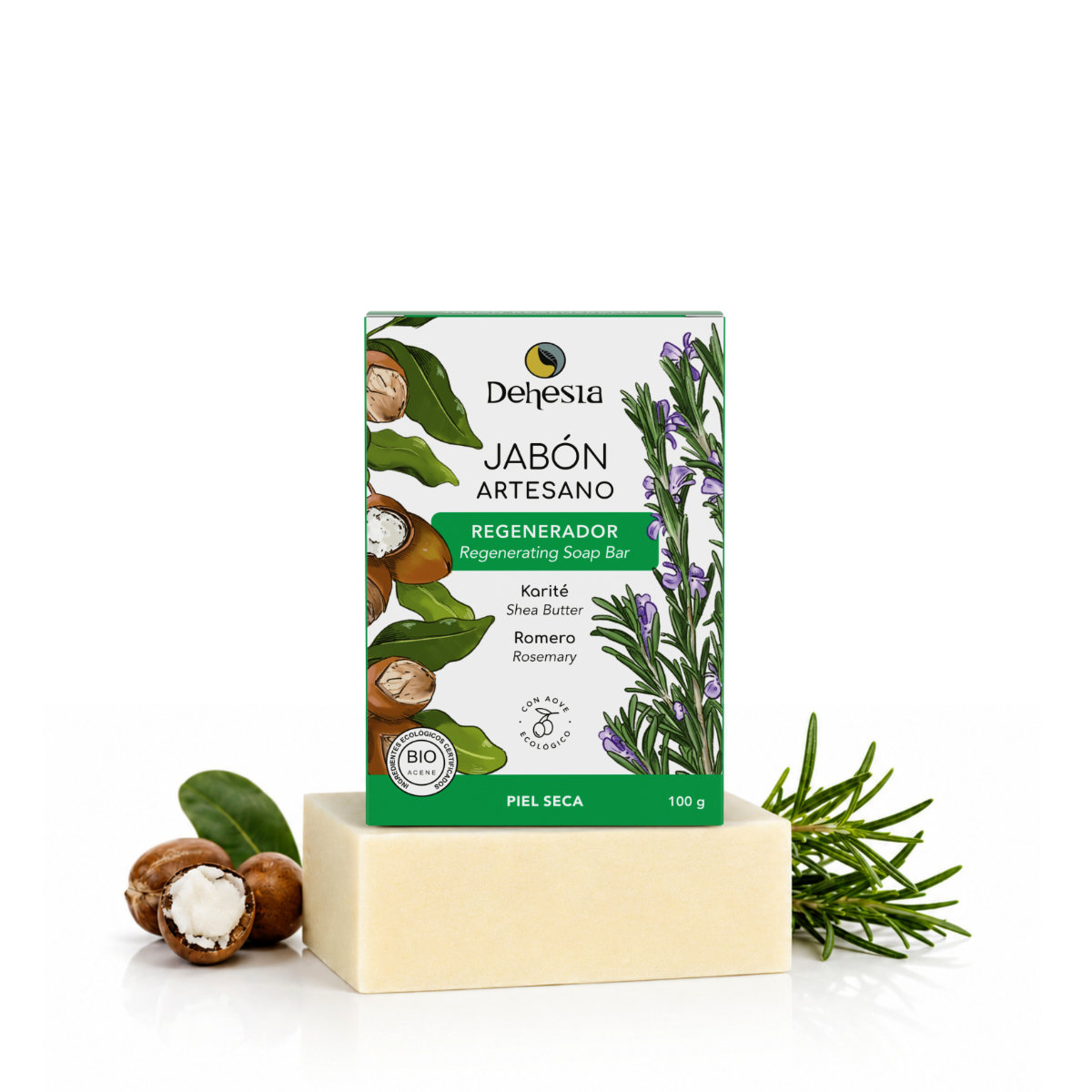Sapone artigianale rigenerante BIO 100 g, Dehesia