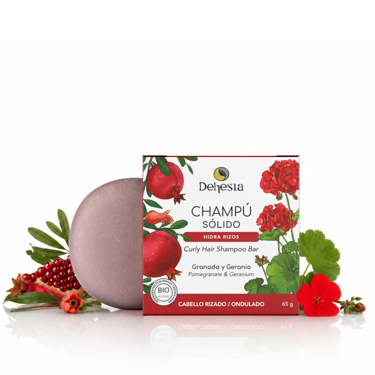 Shampoo solido idratante ricci BIO 65 g, Dehesia