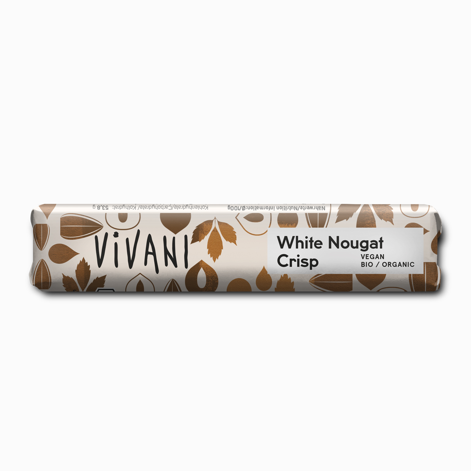 White nougat crisp barrita chocolate blanco con praline y crocante de avellana, Vivani