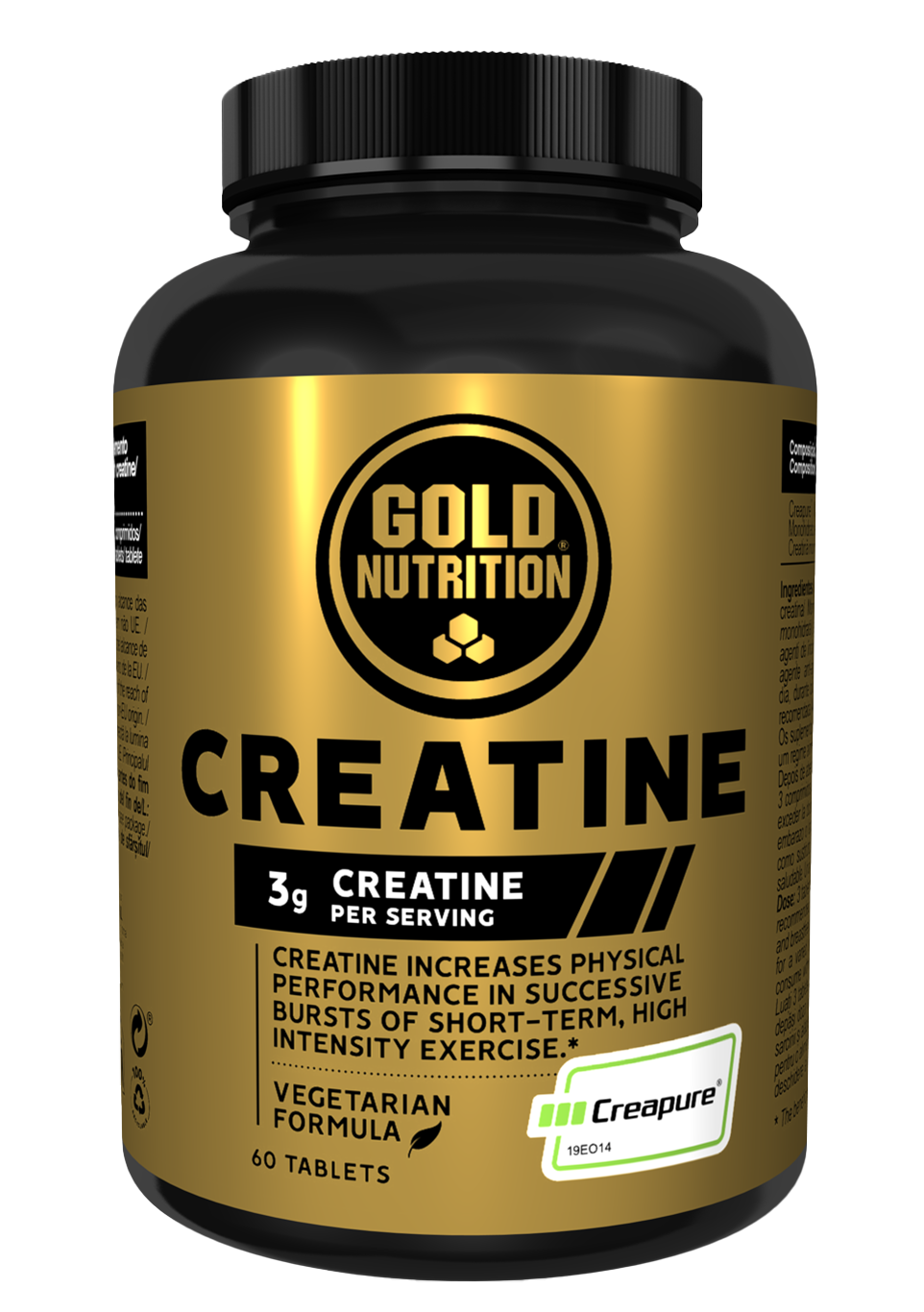 Creatina 1000 mg 60 comprimidos, Gold Nutrition