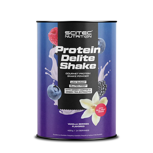 SCITEC NUTRITION PROTEIN DELITE SHAKE 420G VAINILLA FRUTAS DEL BOSQUE