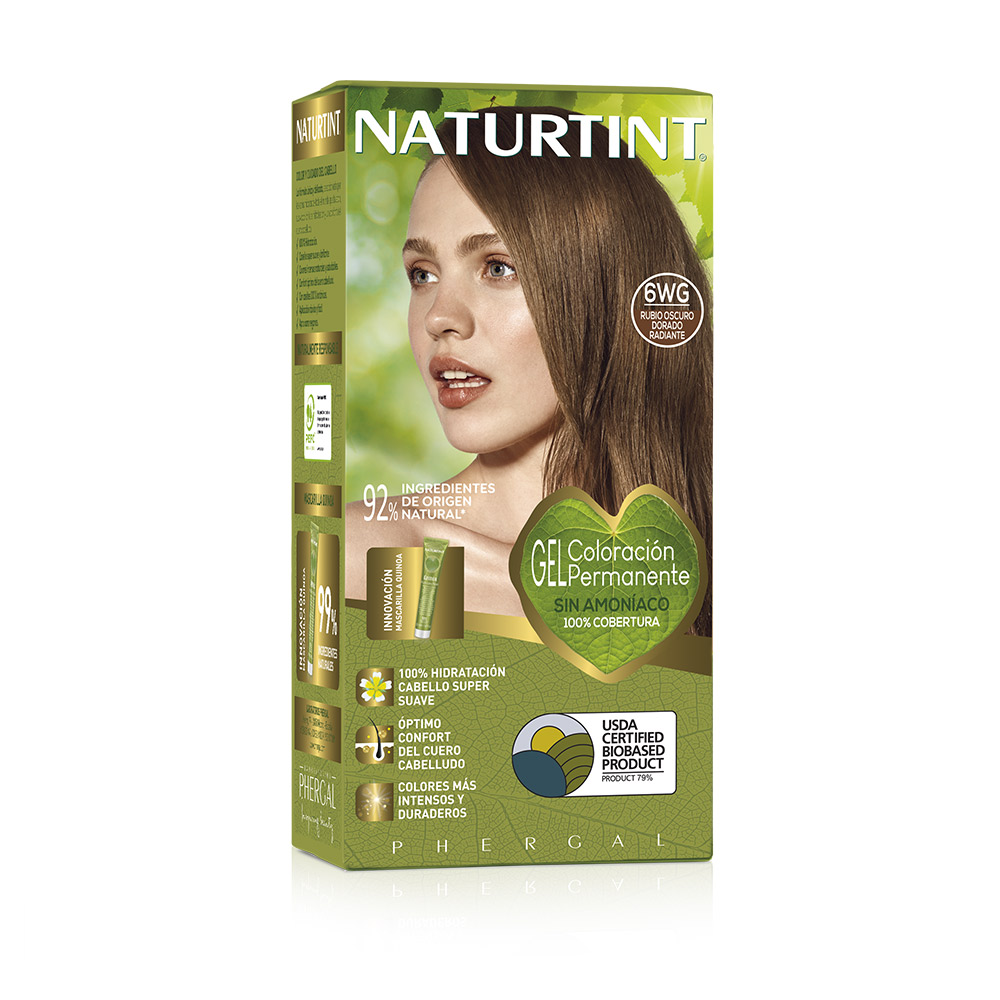 NATURTINT TINTE SIN AMONIACO 6WG-RUBIO OSCURO DORADO RADIANT NATURTINT