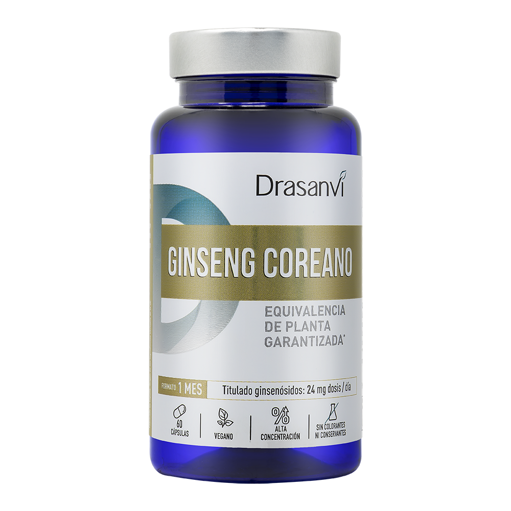 DRASANVI GINSENG COREANO 60 CAPS BOTE NUTRABASICOS