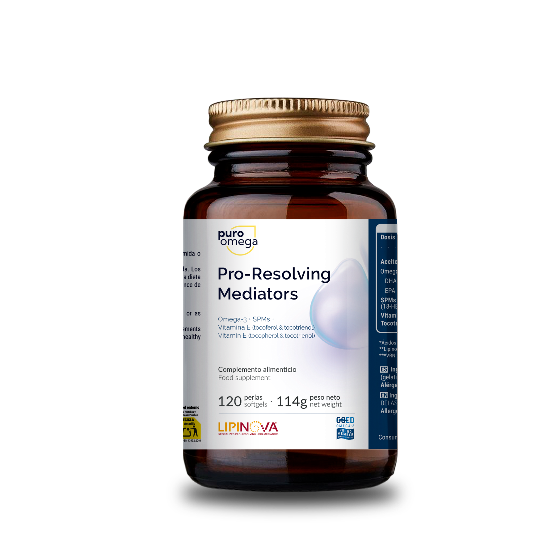 PURO OMEGA PRO-RESOLVING MEDIATORS 120 PERLAS