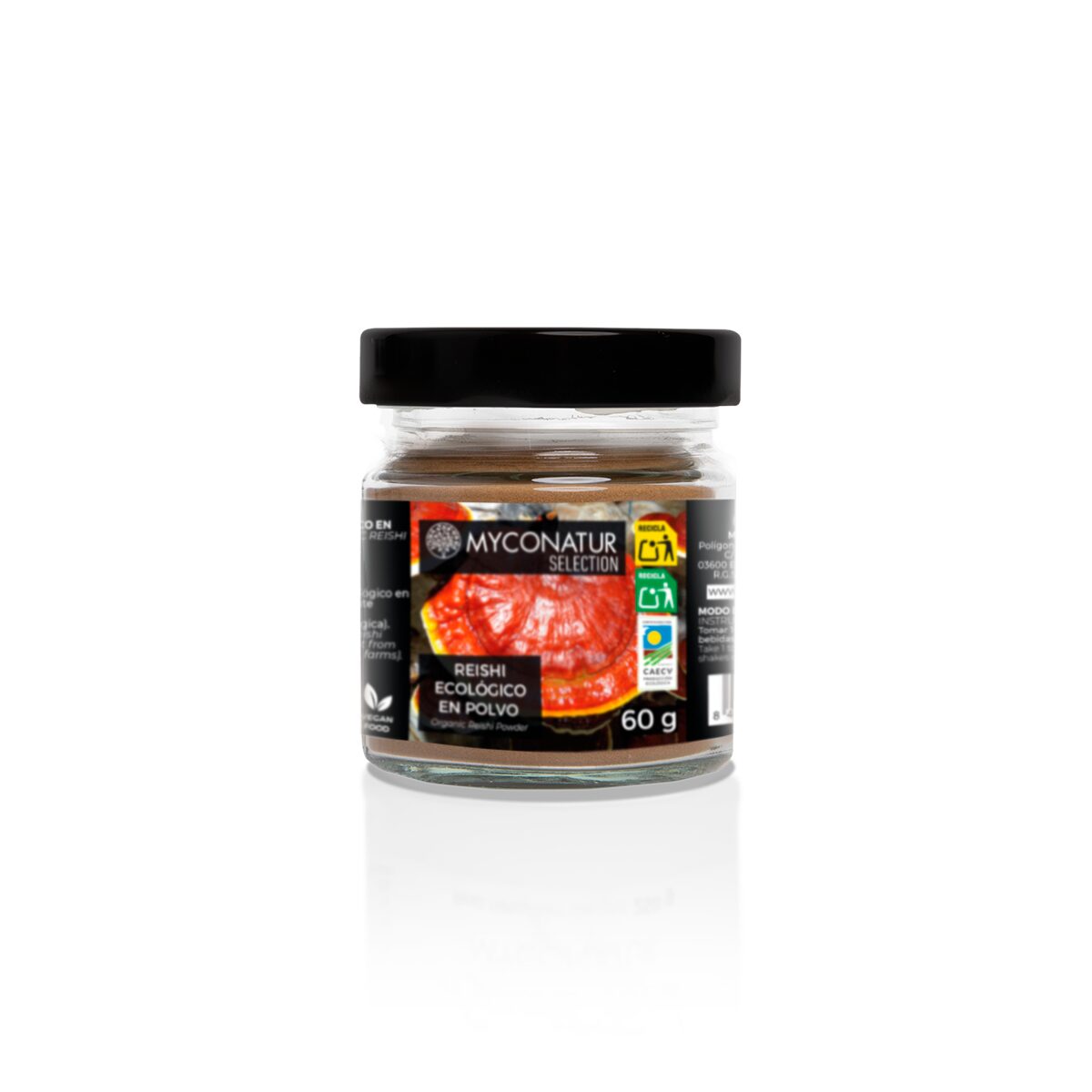 REISHI EN POLVO 60 GR BIO SIN GLUTEN MYCONATUR