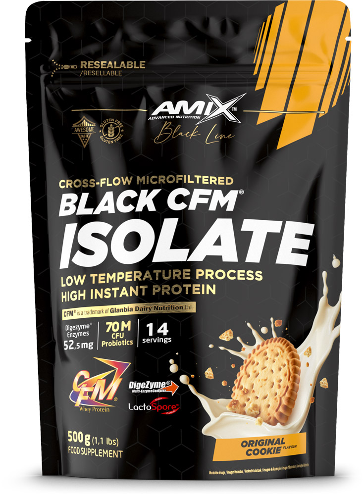 AMIX BLACK CFM ISOLATE SACO 500 GR COOKIE