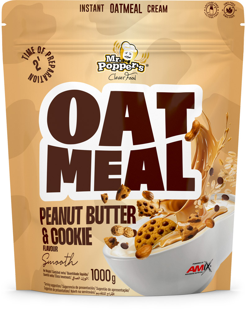 MRPOPPERS OATMEAL SACO 1000 GR CREMA CACAHUETE