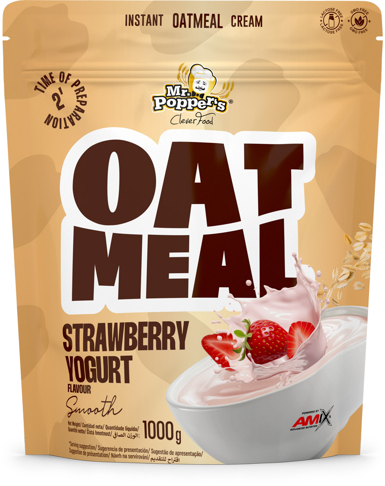 MRPOPPERS OATMEAL SACO 1000 GR FRESA-YOGURT