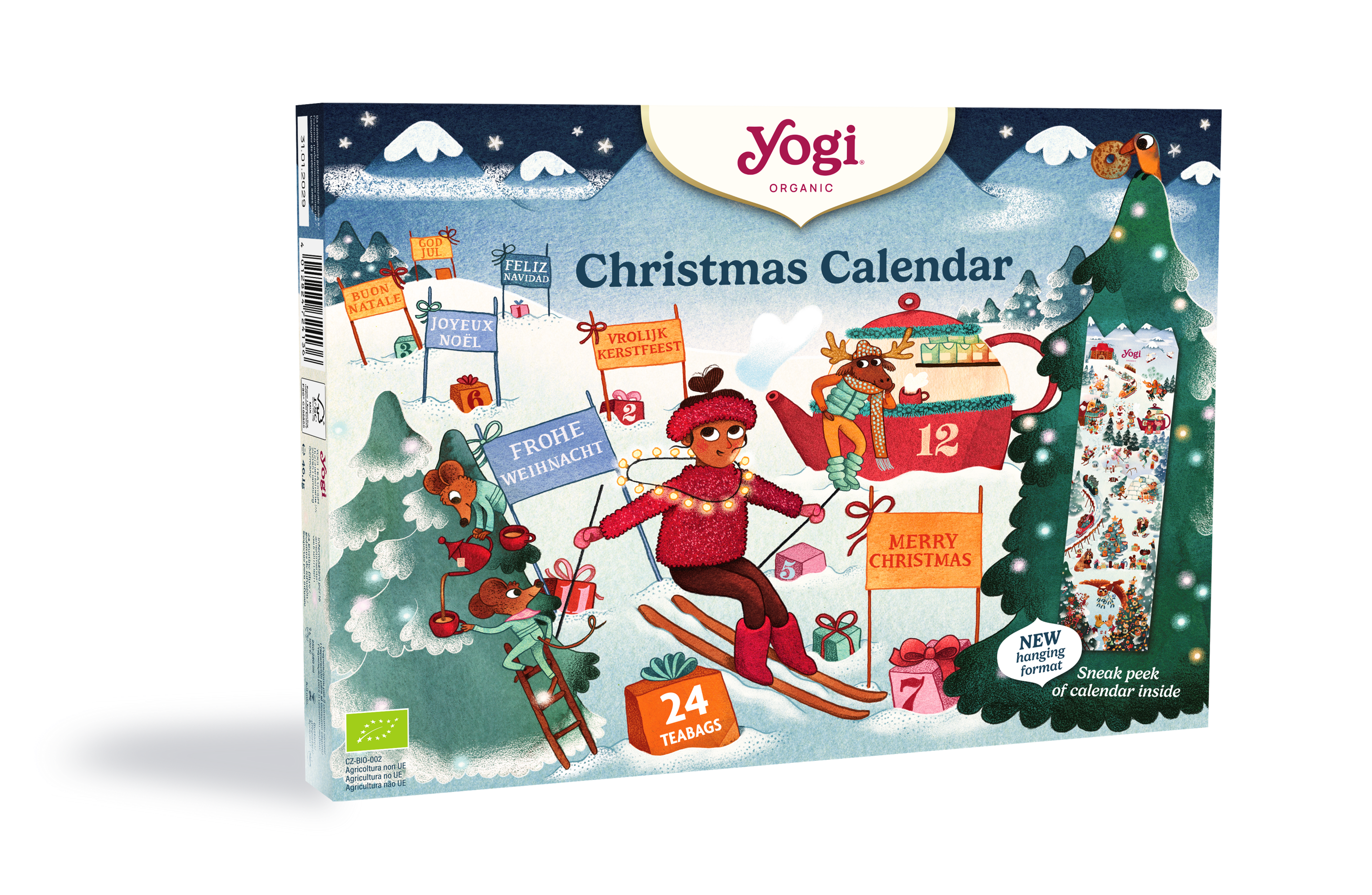 Calendario de adviento 2026 24 bolsitas, Yogi Tea