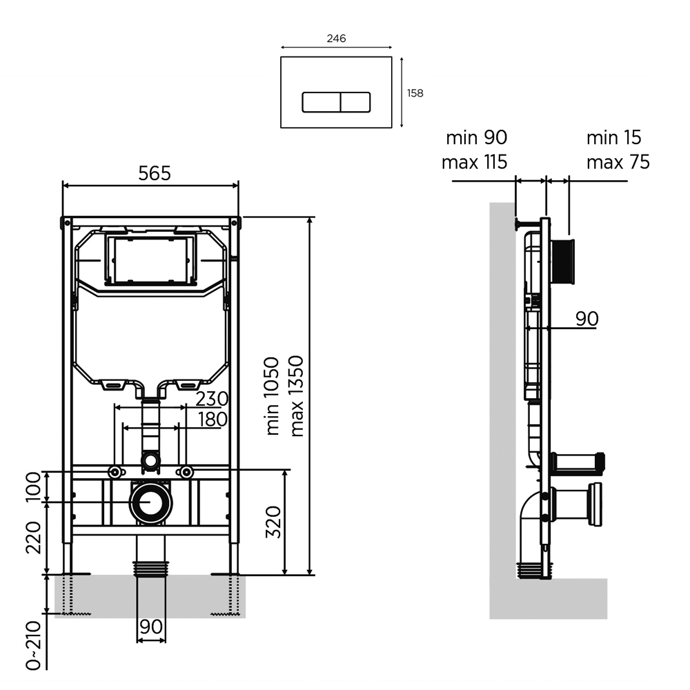 soporte-bastidor-con-cisterna-y-pulsador-abs-cromo-mate-presto-ib-rica