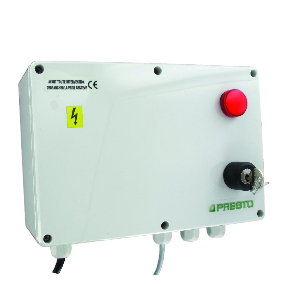 Caja de control manual de legionella Presto