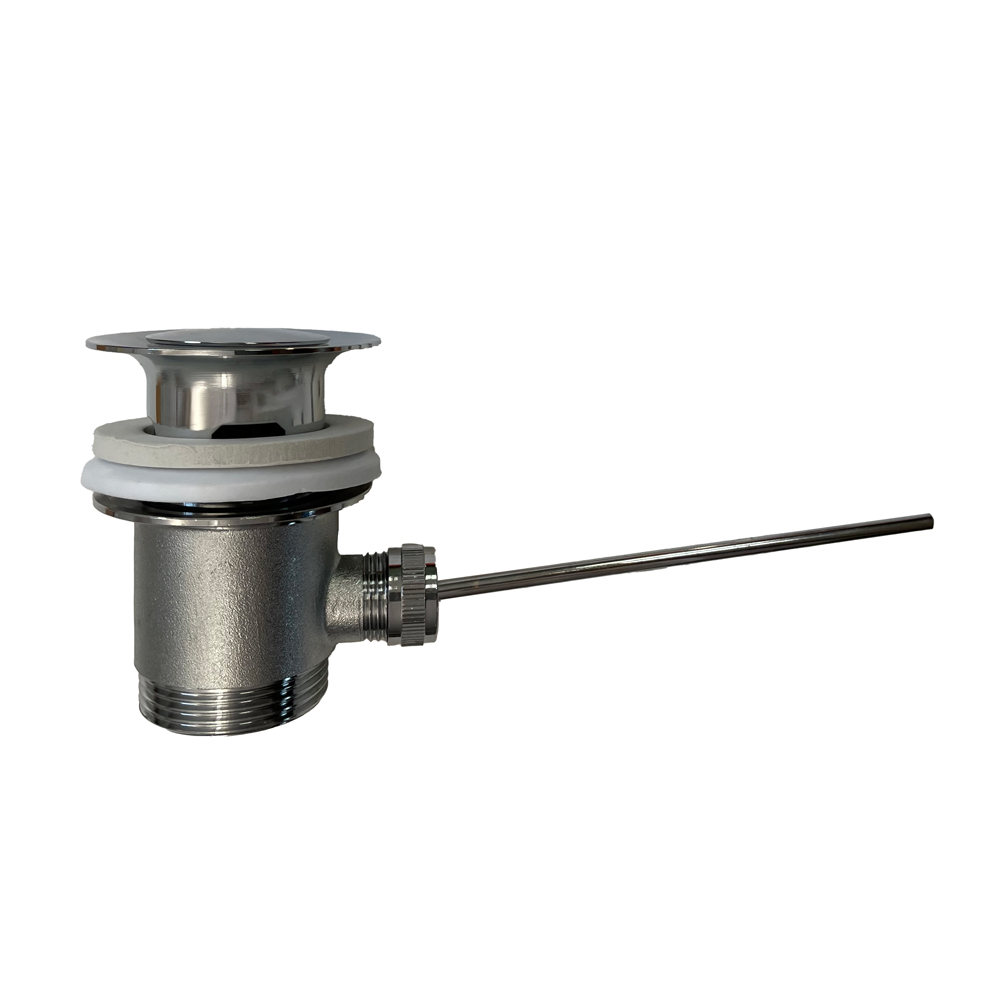 Desagüe automático lavabo bidet tapón pequeño completo con varilla y pomo cromo