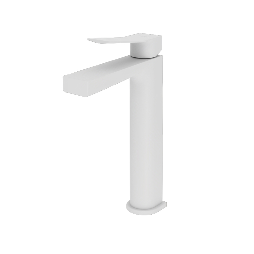 Grifo lavabo alto Koa blanco