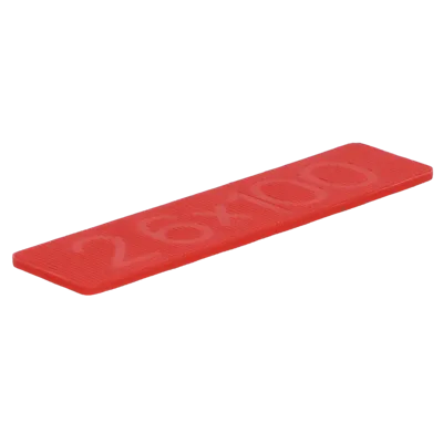 Glasblokje 3x26x100mm 1000 stuks