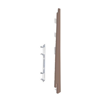 Eindkap+connector rechts voor 2817 (5st)