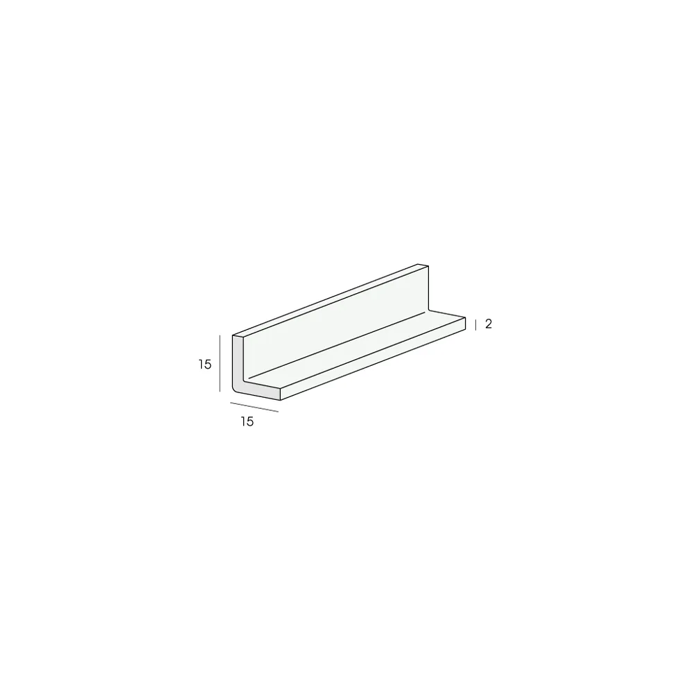 Tekening Hoekprofiel 15x15x2mm