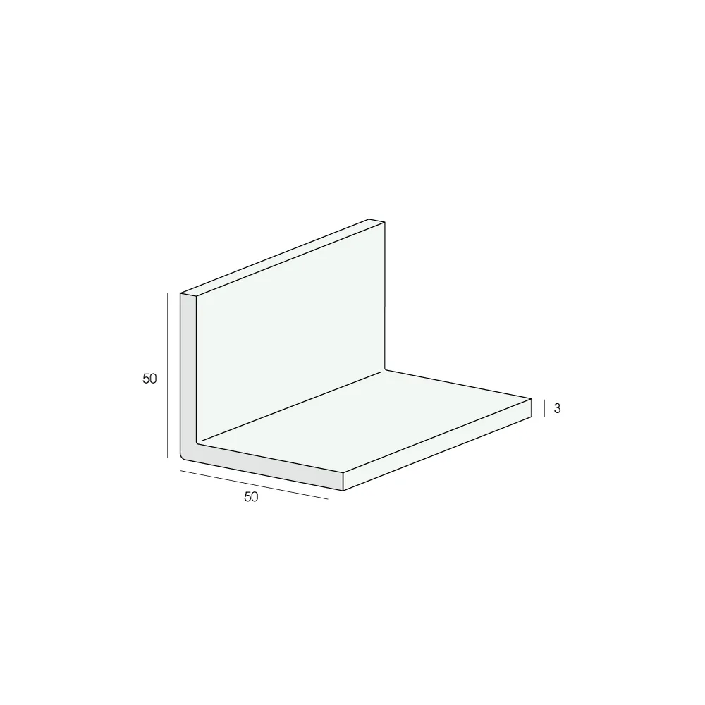 Tekening Hoekprofiel 50x50x3mm