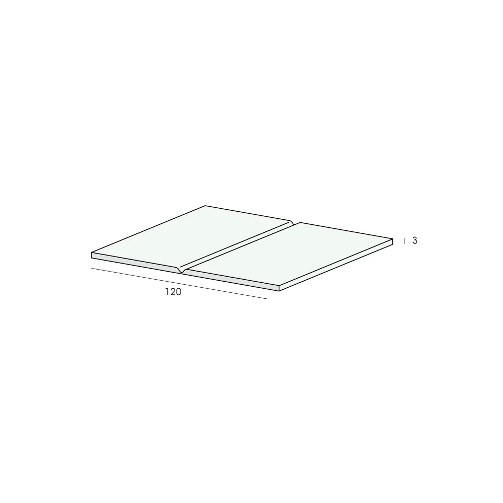 Tekening Vouwhoekprofiel 60x60x3mm