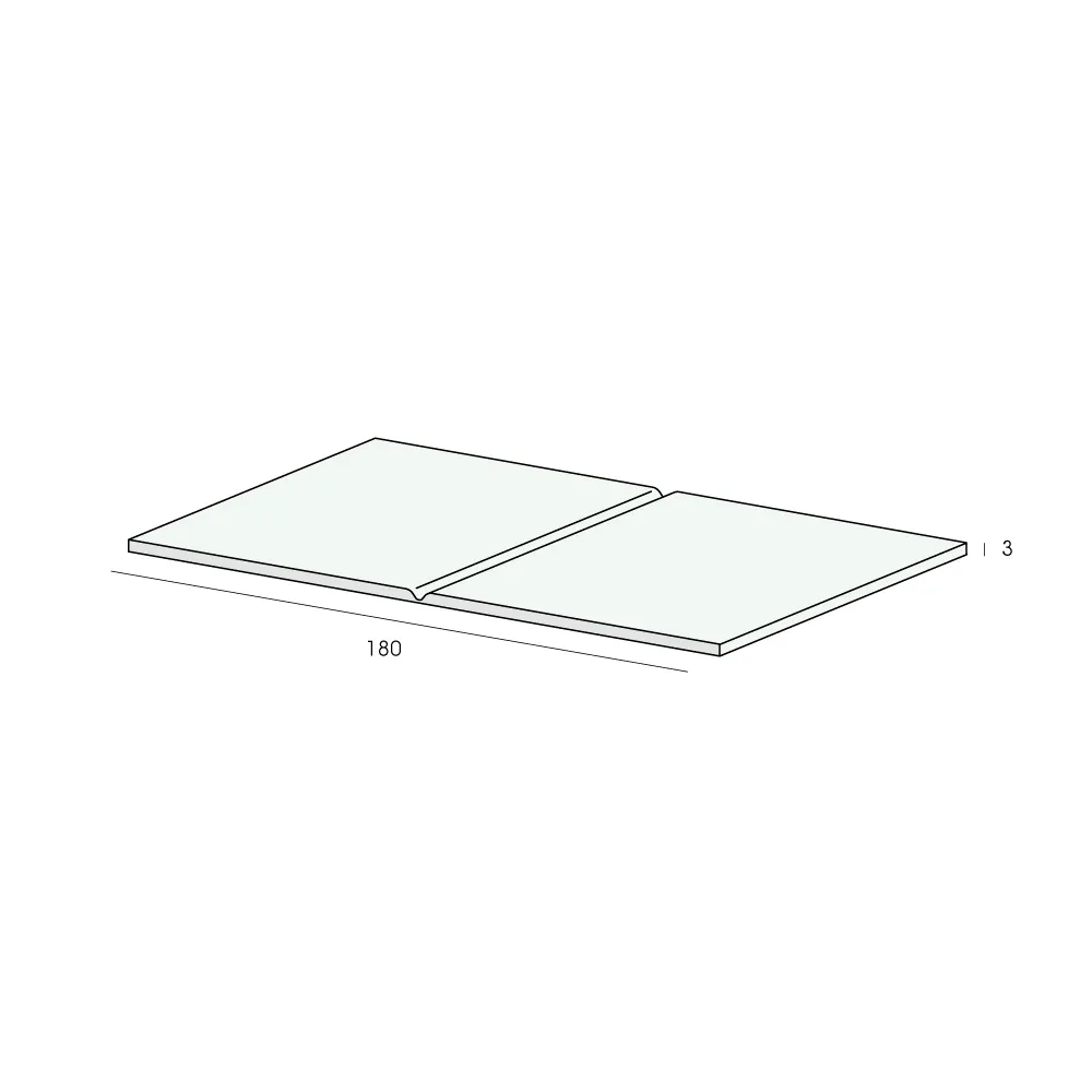 Tekening Vouwhoekprofiel 80x80x3mm