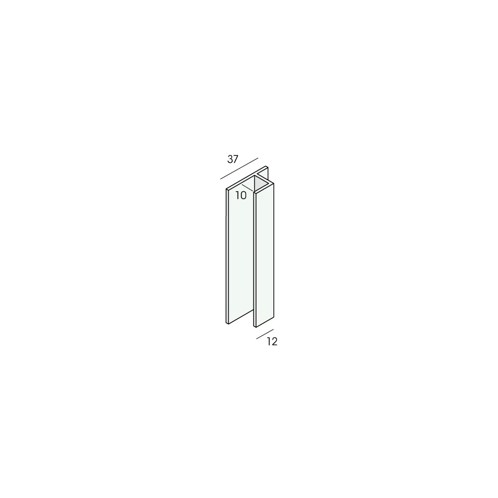 Tekening Aansluitprofiel 10mm