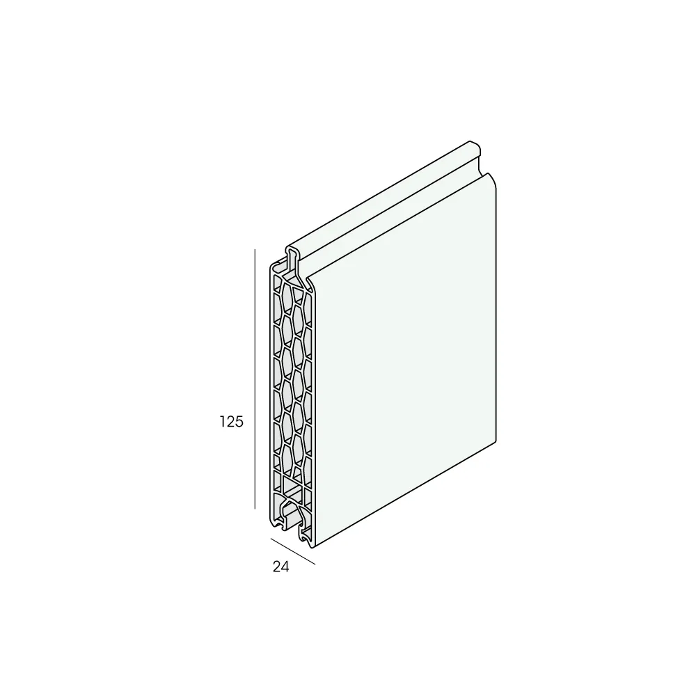 Tekening Paneelvulling 125x24mm