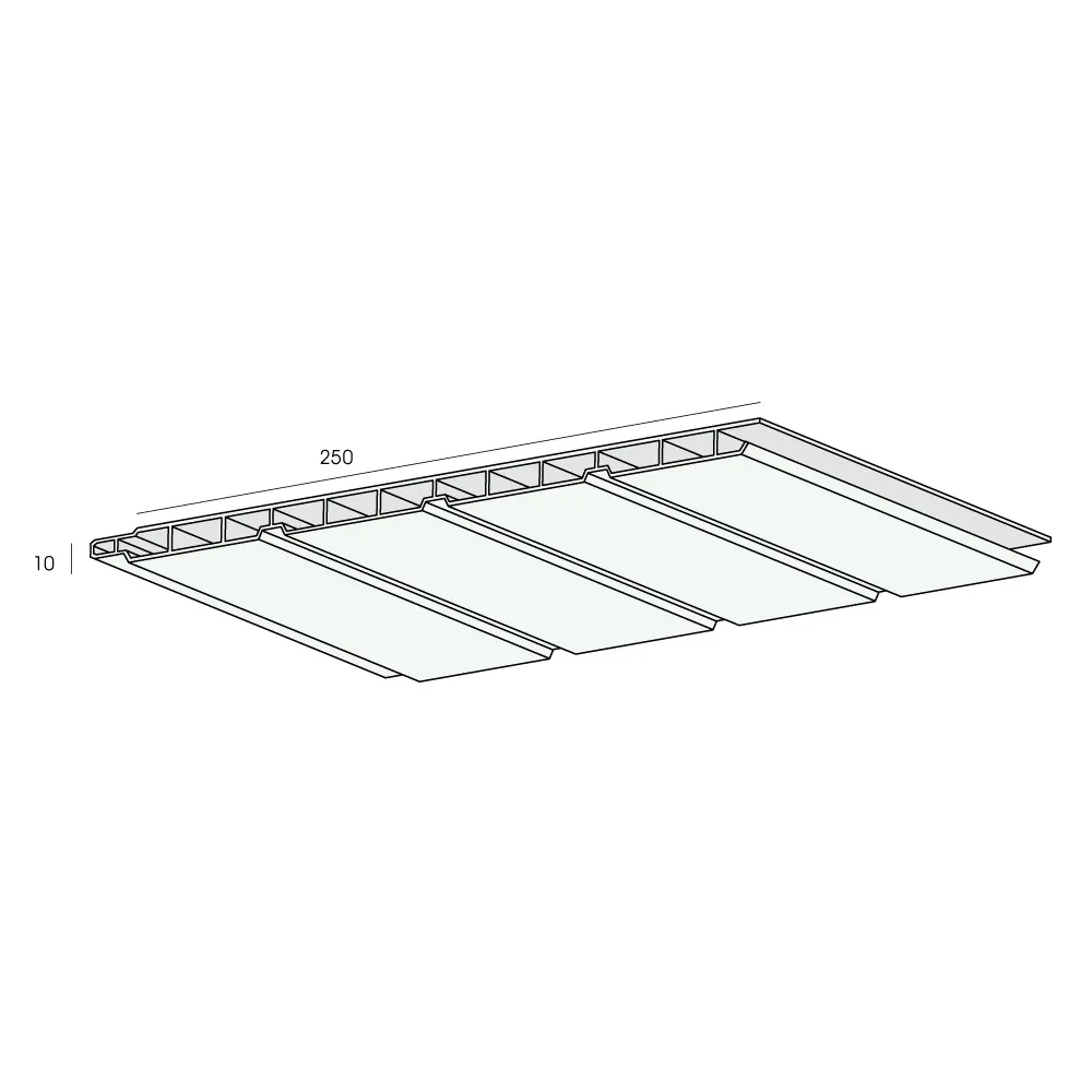 Tekening Sponningschroot 250x10mm