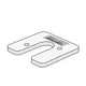Tekening Stelplaat U-top 5mm 125 stuks