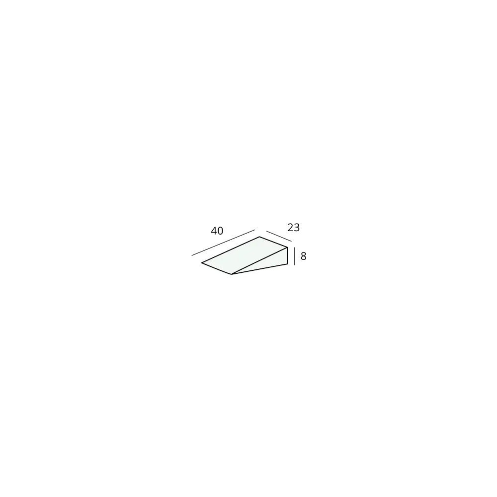 Tekening Millimax wig 40x23x8mm