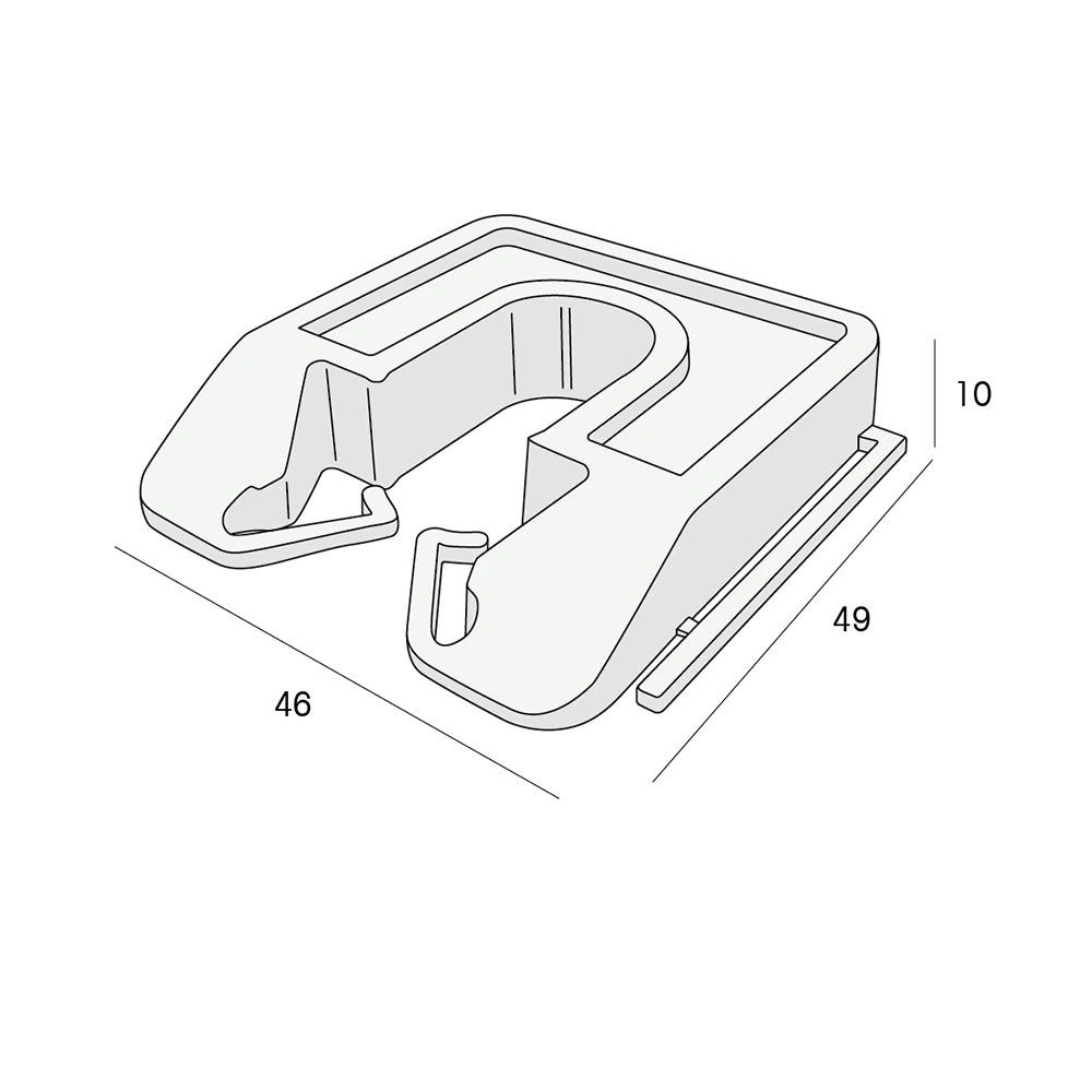 Tekening Millimax uitvulplaatje 10mm 40 stuks