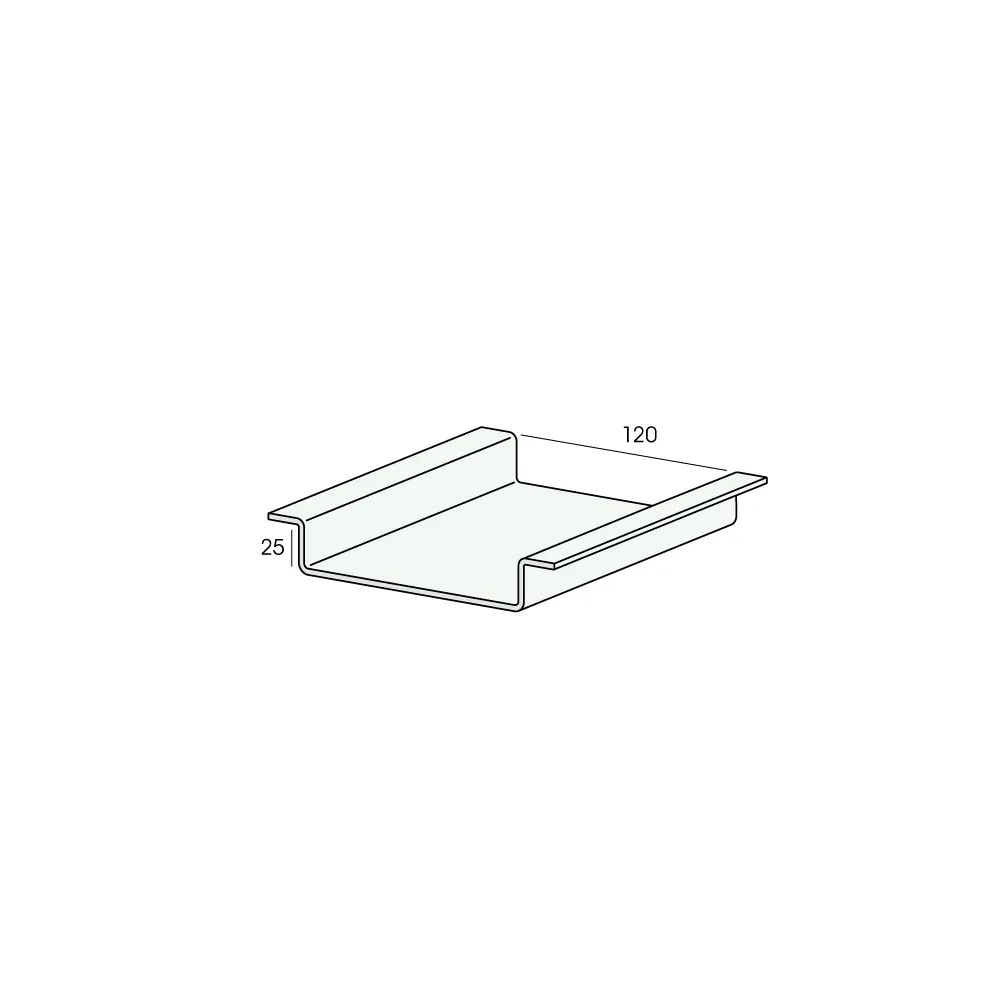 Tekening Verholen ondergoot 120mm
