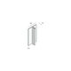 Tekening T-profiel 33x15x1,5mm