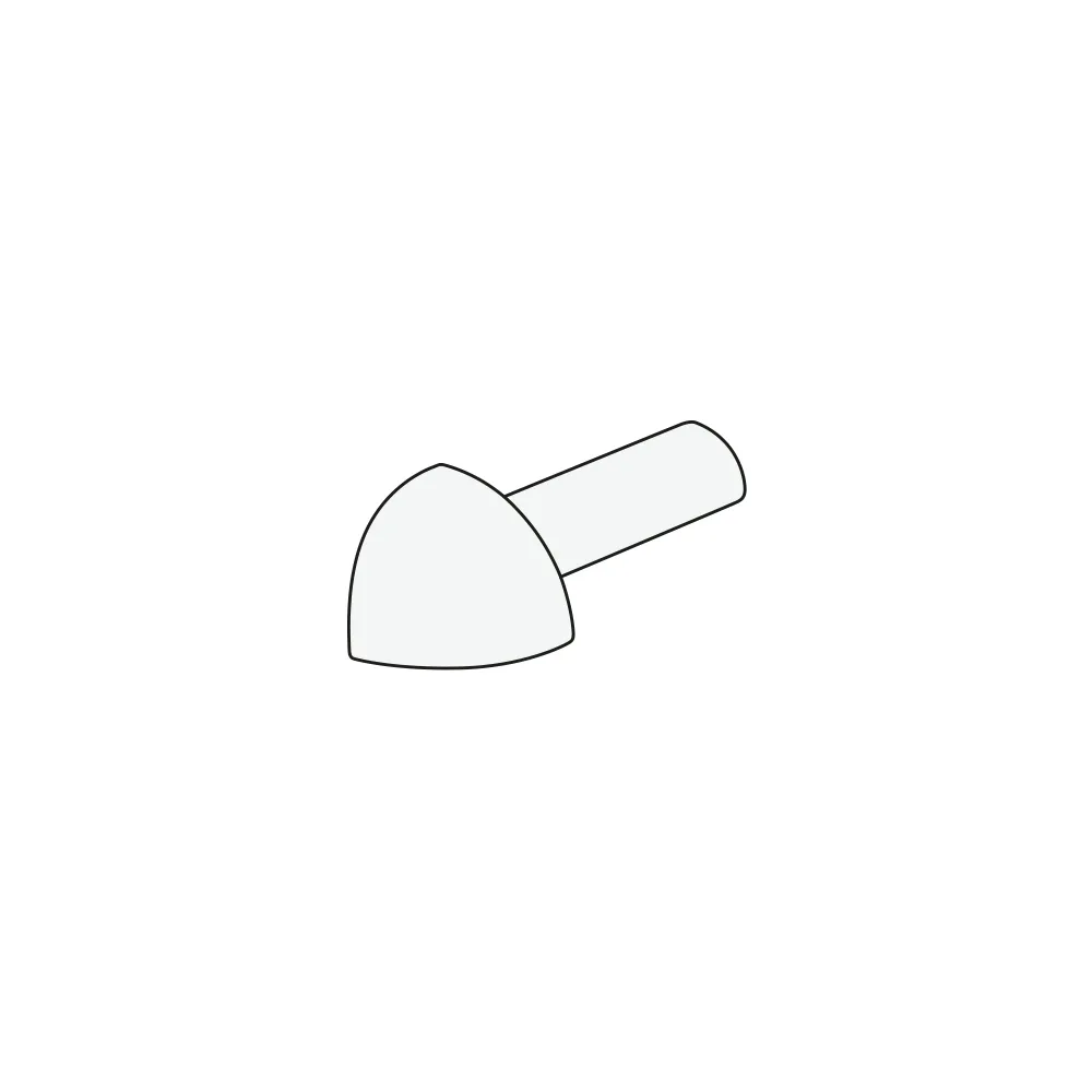 Tekening Uitw.hoekstuk Proround kunst.10mm