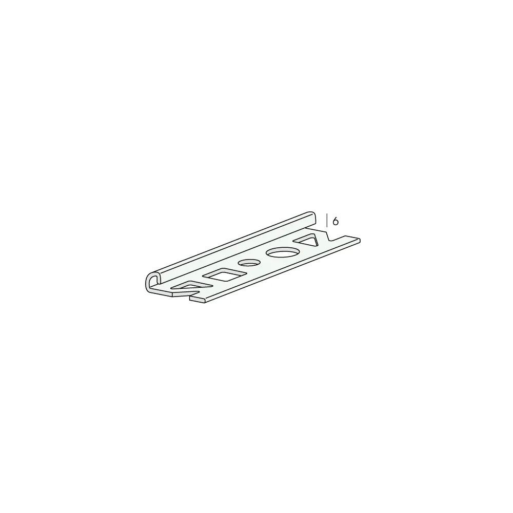 Tekening Prostyle rvs tegelprofiel 6mm