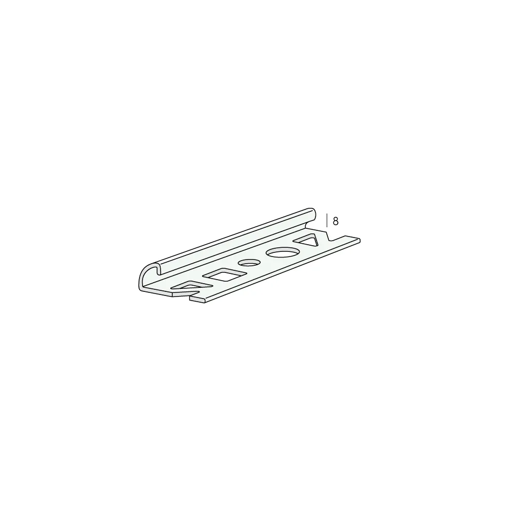 Tekening Prostyle rvs tegelprofiel 8mm