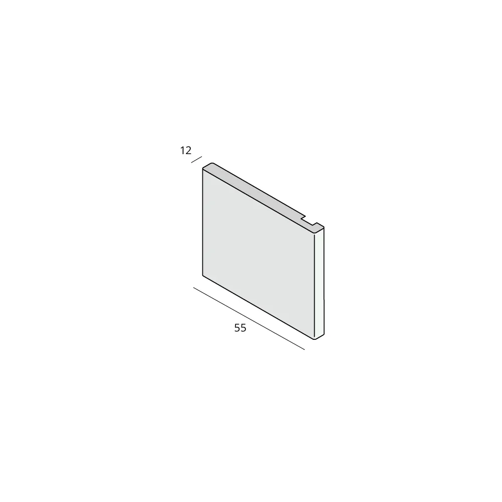 Tekening Prodec koplat 55x12mm