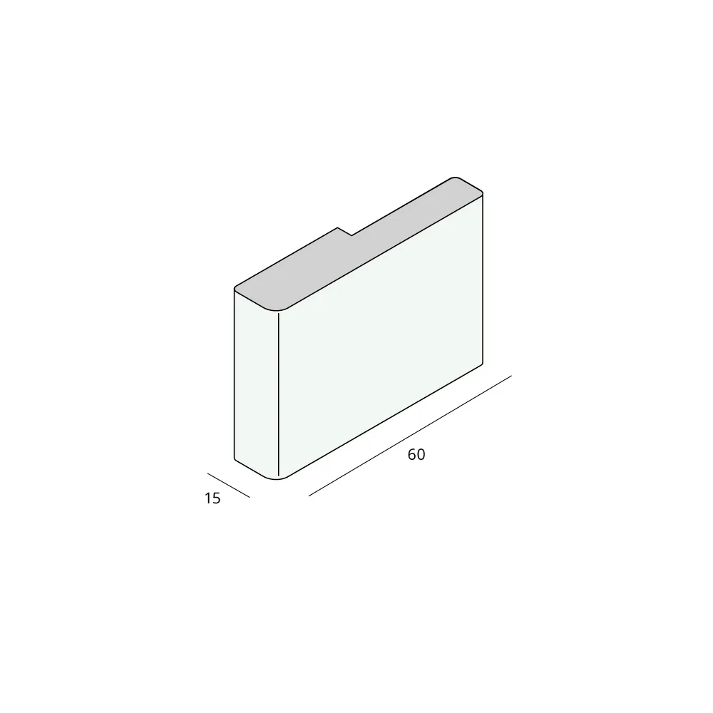 Tekening Prodec plint 60x15mm
