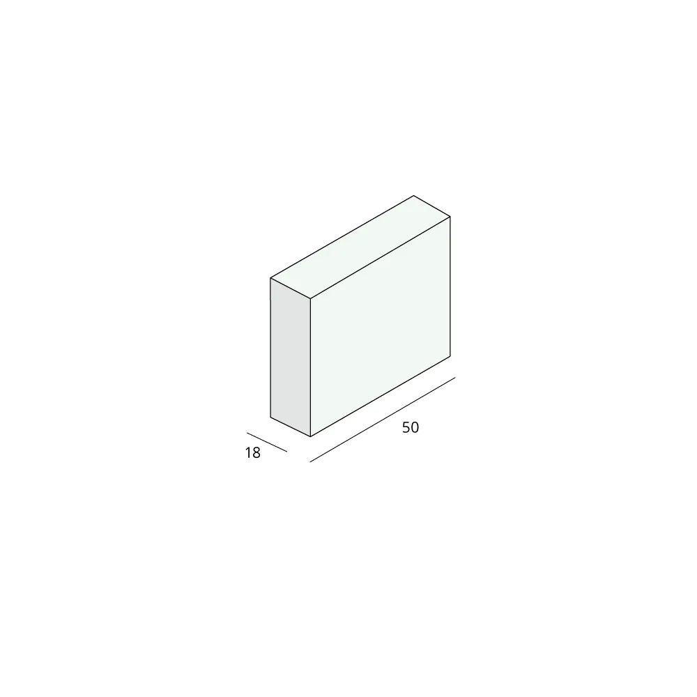Tekening Prodec plint  50x18mm