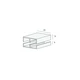 Tekening Boven schuifrailprofiel 2x18mm