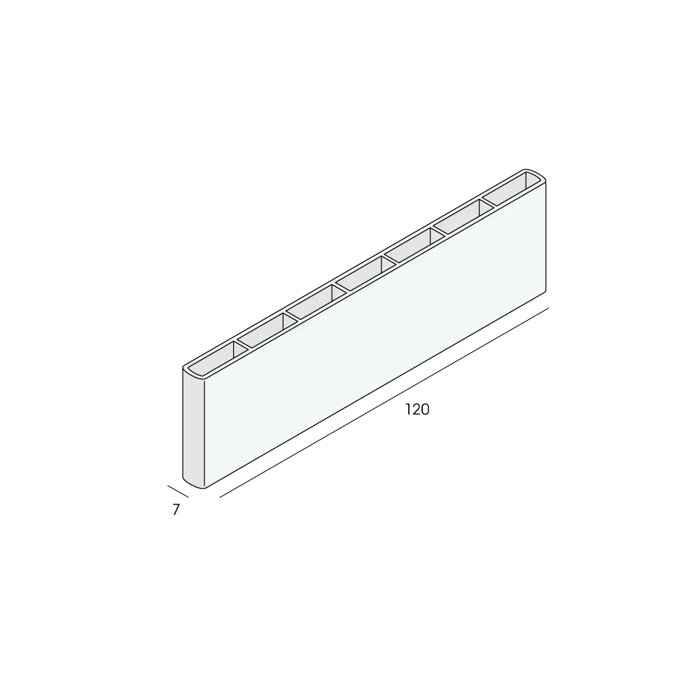 Tekening Holkamer platprofiel 120x7mm